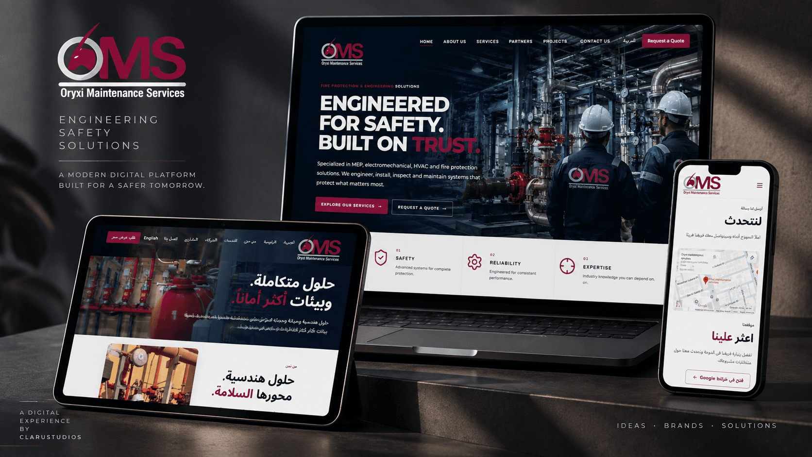 Oryxi Maintenance Services — project preview